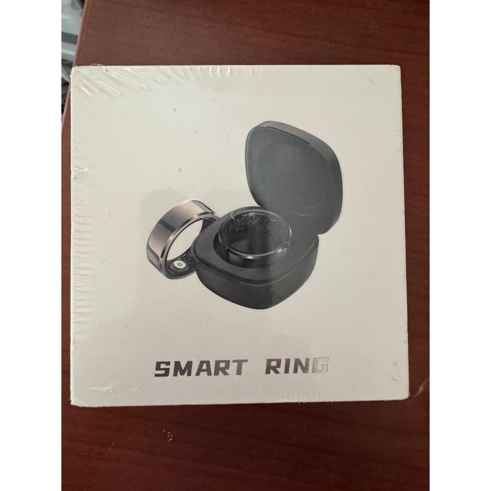 Smart Ring Sleep Tracking Wearable Heart Rate Fitness Tracker Size 10 Silver
